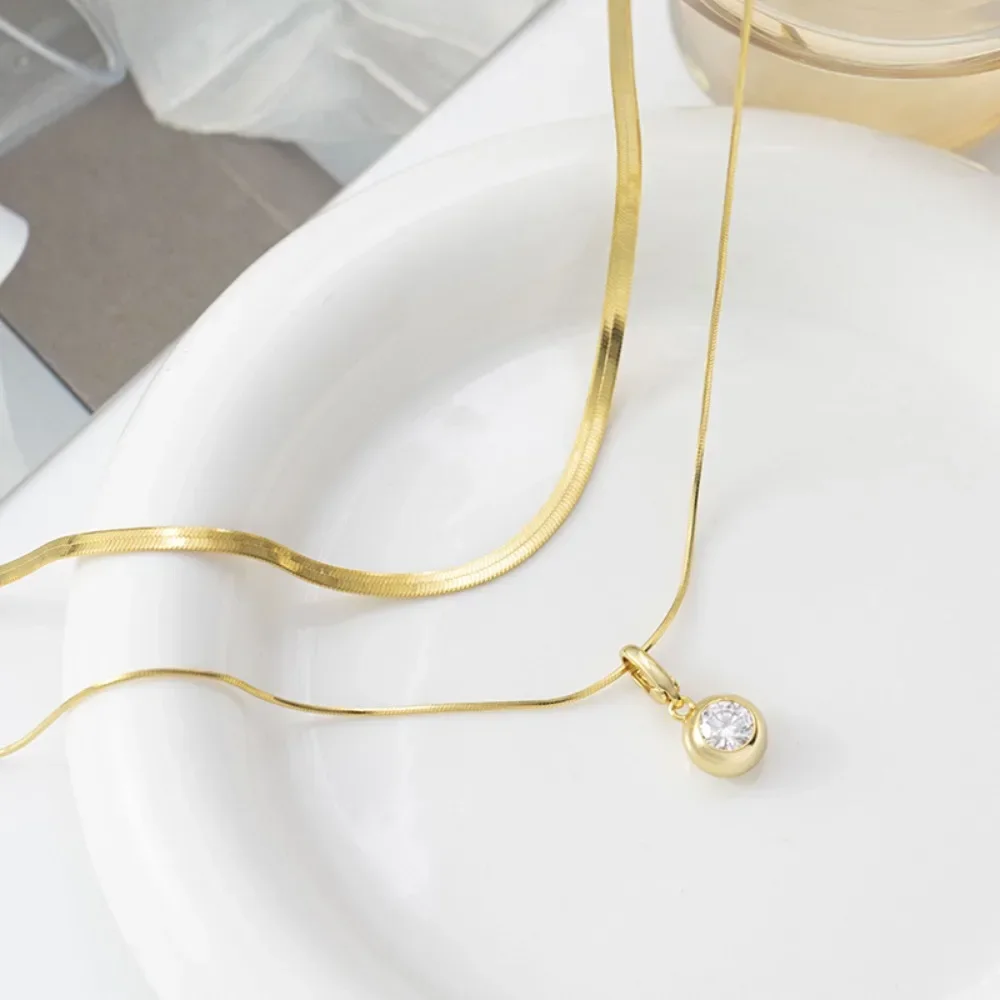 M-JAJA 1ct Moissanite Bubble Pendent Necklace Snake Bone Chain for Women S925 Sterling Silver Diamond Choker Necklace Jewelry
M-JAJA 1ct Moissanite Bubble Pendent Necklace Snake Bone Chain for Women S925 Sterling Silver Diamond Choker Necklace Jewelry