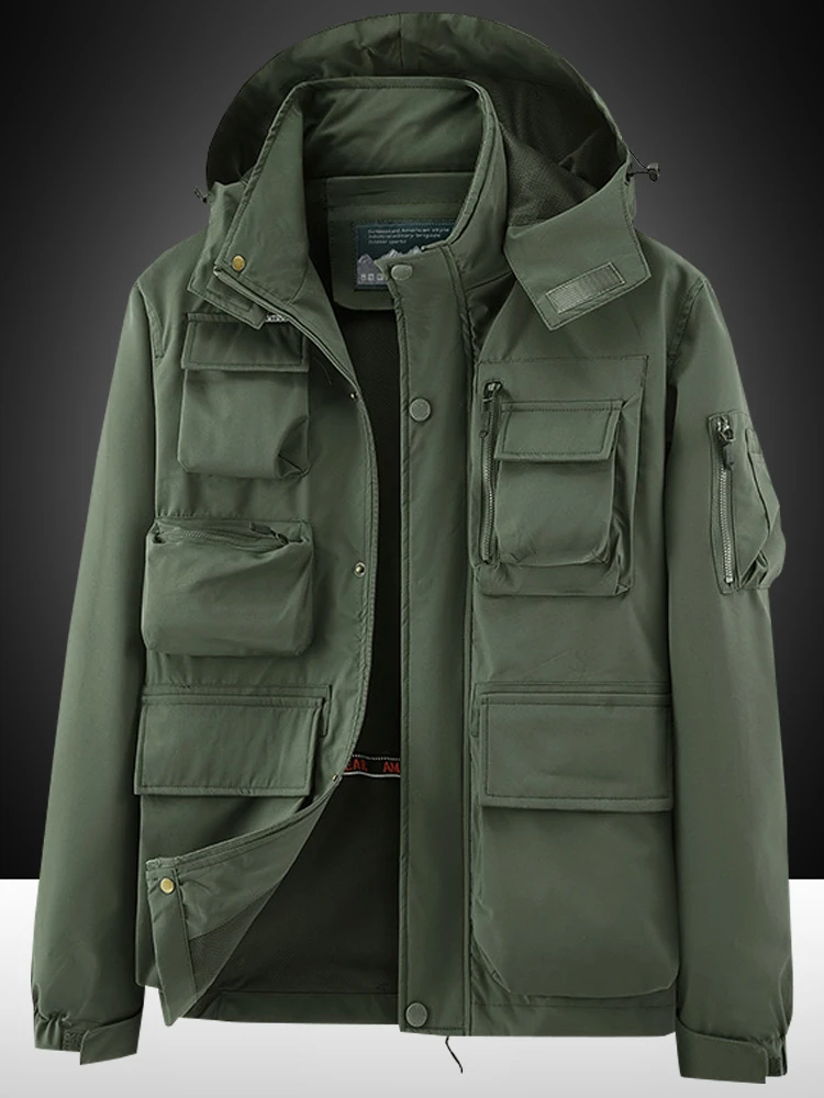 Мужская тактическая куртка для активного отдыха, свободного кроя, большого размера, осенняя, повседневная, средней длины, камуфляжная, рабочая, с множеством карманов
Мужская тактическая куртка для активного отдыха, свободного кроя, большого размера, осенняя, повседневная, средней длины, камуфляжная, рабочая, с множеством карманов