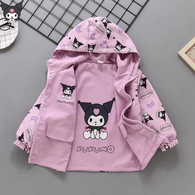 Kuromi Girls Cartoon Coat Spring Autumn New Anime Kawaii Melody Double-Sided Tops Kids Fashion Comfort Sweet Shock Suit
Kuromi Girls Cartoon Coat Spring Autumn New Anime Kawaii Melody Double-Sided Tops Kids Fashion Comfort Sweet Shock Suit
