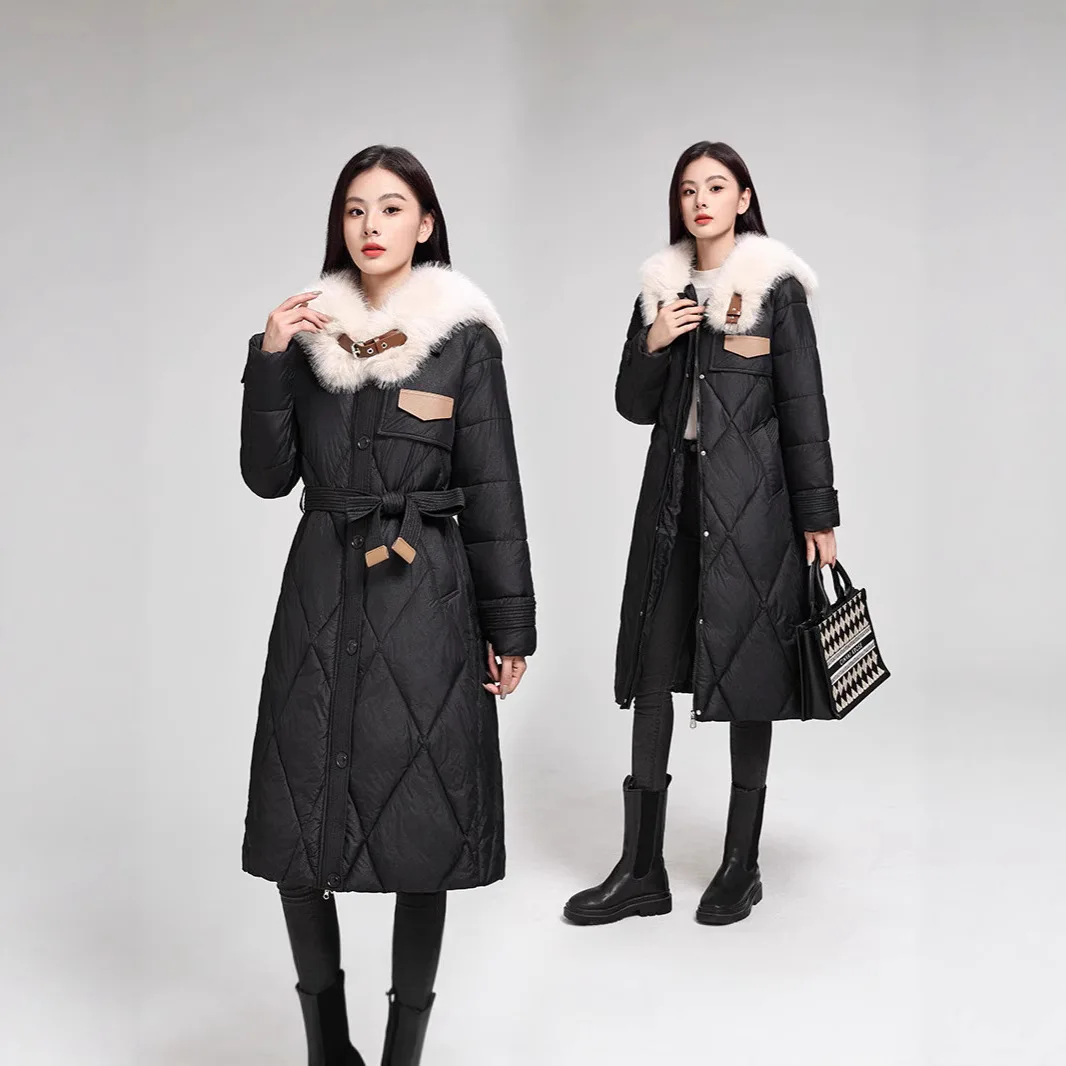 Новинка 2023 года, корейские зимние длинные парки, женская пуховая хлопковая куртка, пальто, свободная женская верхняя одежда с хлопковой подкладкой и меховым воротником
Новинка 2023 года, корейские зимние длинные парки, женская пуховая хлопковая куртка, пальто, свободная женская верхняя одежда с хлопковой подкладкой и меховым воротником