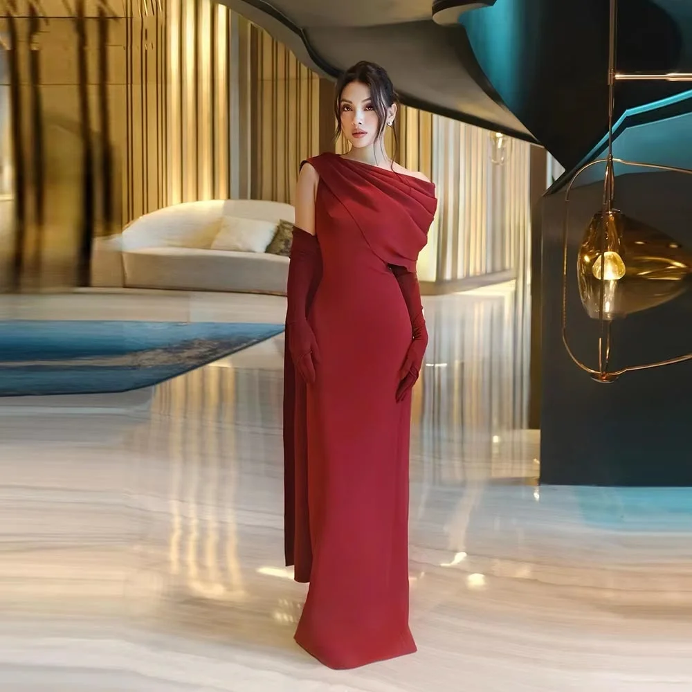 Best Selling Elegant One Shoulder Evening Dresses Charming Ruffles Prom Dress Exquisite Zipper Party Gown فساتين سهرة Customized
Best Selling Elegant One Shoulder Evening Dresses Charming Ruffles Prom Dress Exquisite Zipper Party Gown فساتين سهرة Customized
