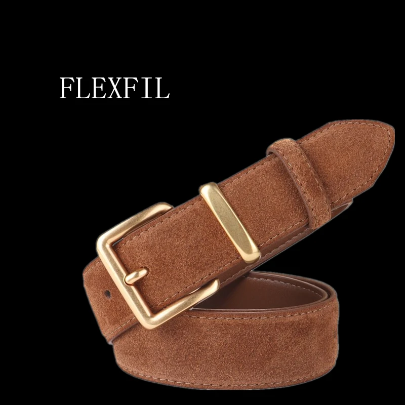 FLEXFIL женский кожаный ремень высокого качества, металлический деловой модный винтажный классический брендовый простой поясной ремень из коровьей кожи, джинсовый мужской ремень
FLEXFIL женский кожаный ремень высокого качества, металлический деловой модный винтажный классический брендовый простой поясной ремень из коровьей кожи, джинсовый мужской ремень