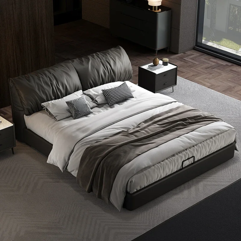 Queen Luxury Double Bed Italian Minimalist Modern Comfortable Wedding Lounge Adult Bed Unusual Bedroom Beliche Trendy Furniture
Queen Luxury Double Bed Italian Minimalist Modern Comfortable Wedding Lounge Adult Bed Unusual Bedroom Beliche Trendy Furniture