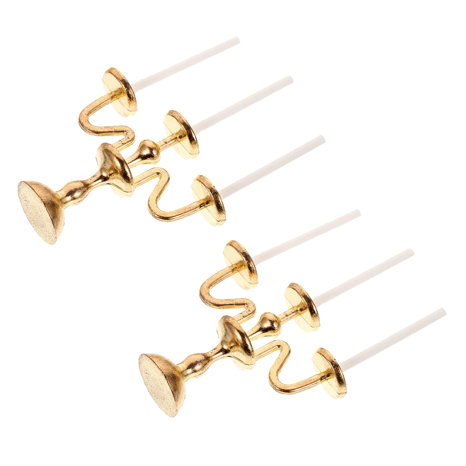 2 Pcs Candlestick Lamp Taper Holders Mini House Home Ornament Alloy Model Desk Decor Crafts
2 Pcs Candlestick Lamp Taper Holders Mini House Home Ornament Alloy Model Desk Decor Crafts
