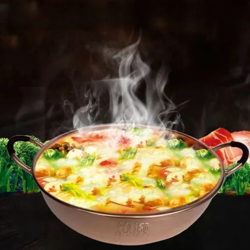 New Pure Copper Frying Pan Woks Hammered Copper Hot Pot Universal Heat Retention Cookware for All Stove Types Practical Soup Pot
New Pure Copper Frying Pan Woks Hammered Copper Hot Pot Universal Heat Retention Cookware for All Stove Types Practical Soup Pot