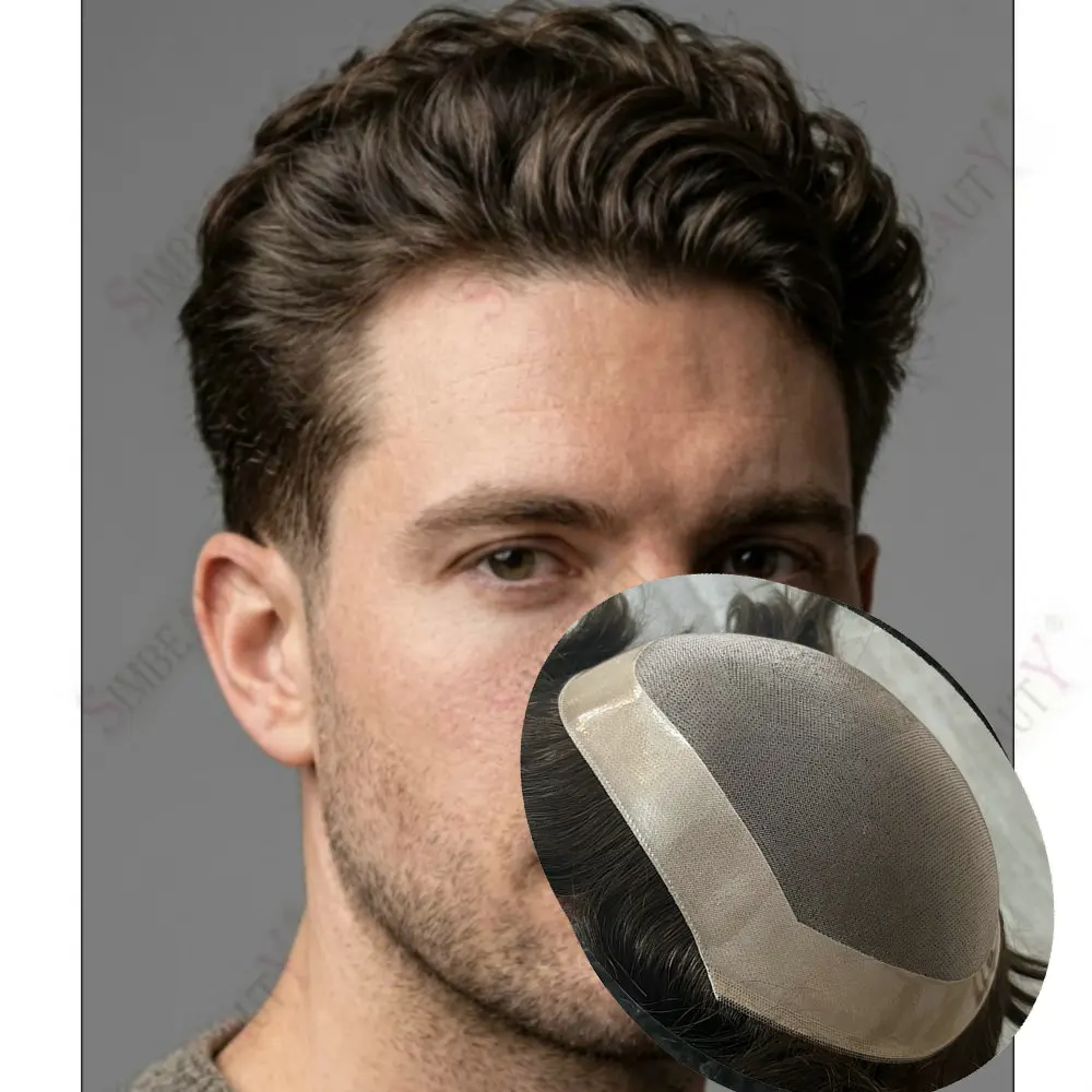 Men's Natural 100% European Human Hair Toupee 6 Inch Durable Mono NPU Wave/Straight Hair Replacement System Male Hair Prosthesis
Men's Natural 100% European Human Hair Toupee 6 Inch Durable Mono NPU Wave/Straight Hair Replacement System Male Hair Prosthesis