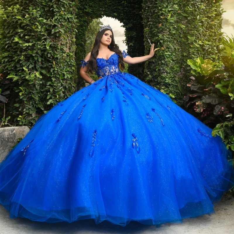 Royal Blue Shiny Princess Sweet 16 Dress Dress Quinceanera Dresses Applique Lace Beads Tull Party Birthday Vestidos 15 De Anos
Royal Blue Shiny Princess Sweet 16 Dress Dress Quinceanera Dresses Applique Lace Beads Tull Party Birthday Vestidos 15 De Anos