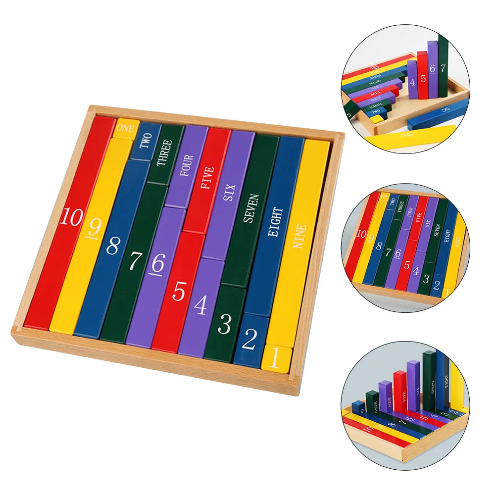 1Pcs Wooden Number Rods Educational Math Learning Tool for Kids Color Recognition Counting Addition Subtraction Multiplication
1Pcs Wooden Number Rods Educational Math Learning Tool for Kids Color Recognition Counting Addition Subtraction Multiplication