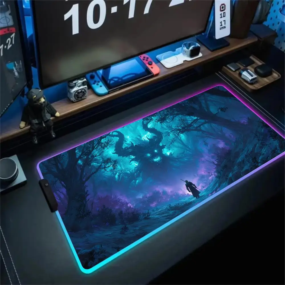 RGB Mouse pad Giant nightmare monster gaming mat LED glow Game keypad mousepad gamer pc accessories rubber anti-slip Desk Mat
RGB Mouse pad Giant nightmare monster gaming mat LED glow Game keypad mousepad gamer pc accessories rubber anti-slip Desk Mat