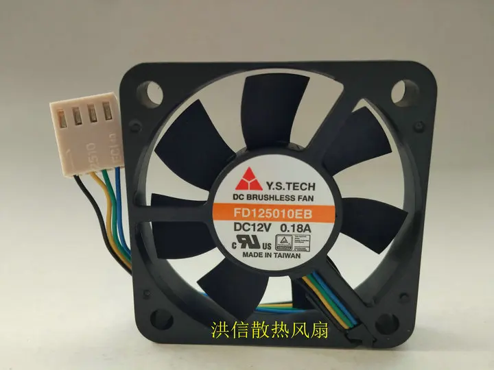 4-проводной вентилятор охлаждения сервера Y.S TECH FD125010EB DC 12 В 0,18 а 50x50x10 мм
4-проводной вентилятор охлаждения сервера Y.S TECH FD125010EB DC 12 В 0,18 а 50x50x10 мм