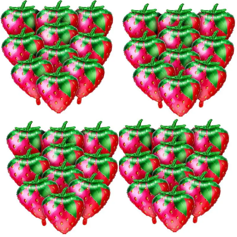 ABJI-40Pcs Strawberry Balloons Sweet Strawberry Foil Mylar Balloons For Girls Strawberry Themed Birthday Party Decorations
ABJI-40Pcs Strawberry Balloons Sweet Strawberry Foil Mylar Balloons For Girls Strawberry Themed Birthday Party Decorations