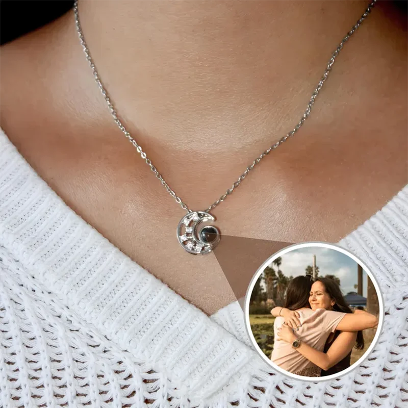DHQH Customized Photo Moon Projection Necklace Personalized Commemorative Picture Midnight Moon Projection Pendant Gift for Her
DHQH Customized Photo Moon Projection Necklace Personalized Commemorative Picture Midnight Moon Projection Pendant Gift for Her
