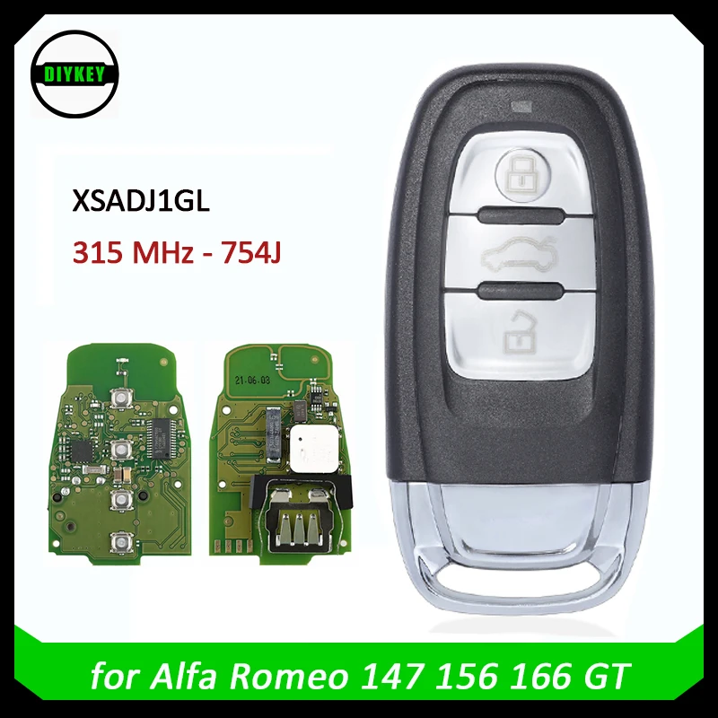 DIYKEY Xhorse XSADJ1GL 754J Smart Key PCB for Audi with Key Shell Complete Key Work with Xhorse BCM2 Adapter and VVDI Key Tool
DIYKEY Xhorse XSADJ1GL 754J Smart Key PCB for Audi with Key Shell Complete Key Work with Xhorse BCM2 Adapter and VVDI Key Tool