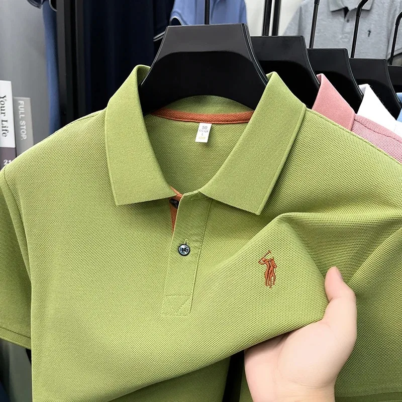 High end brand 100% cotton short sleeve polo shirt fashion designer new Paul pony embroidery men's new summer casual T-shirt
High end brand 100% cotton short sleeve polo shirt fashion designer new Paul pony embroidery men's new summer casual T-shirt