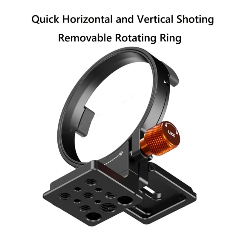 Precise Tripod Adapter Horizontal-To-Vertical Rotatable for DSLR Mount Lens Featuring Arca Compatible Quick Release
Precise Tripod Adapter Horizontal-To-Vertical Rotatable for DSLR Mount Lens Featuring Arca Compatible Quick Release