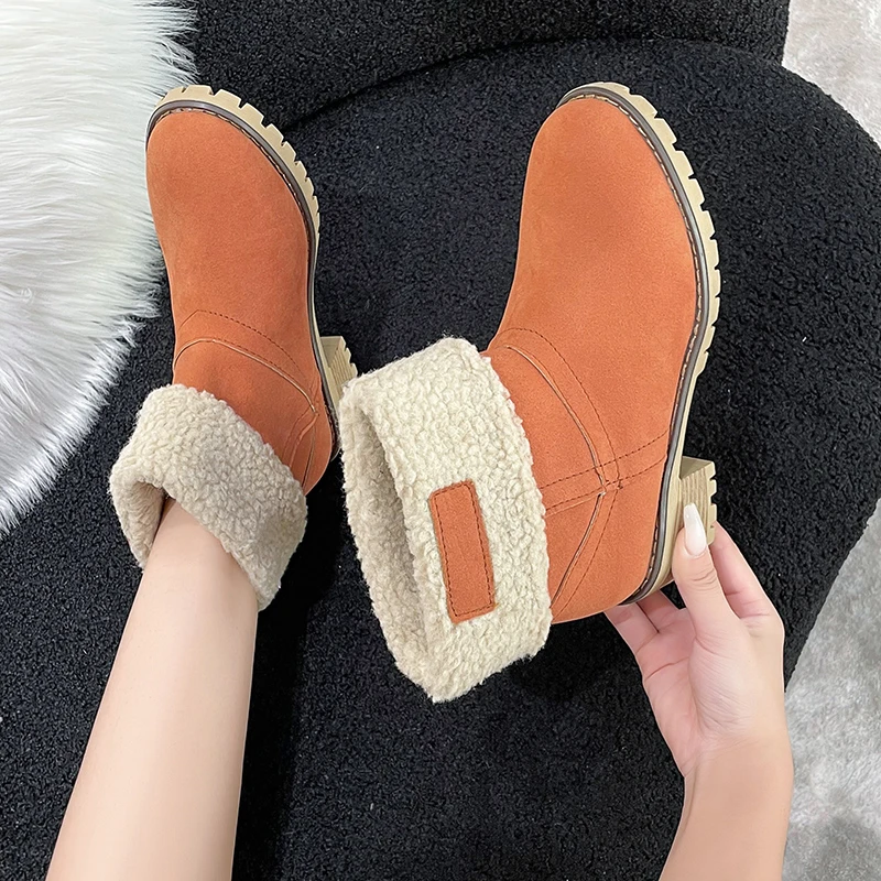 Winter Women Snow Boots Retro Luxury Comfort Ankle Boots Women 2025 New Keep Warm Booties Platform High Heels Cotton Shoes Women
Winter Women Snow Boots Retro Luxury Comfort Ankle Boots Women 2025 New Keep Warm Booties Platform High Heels Cotton Shoes Women