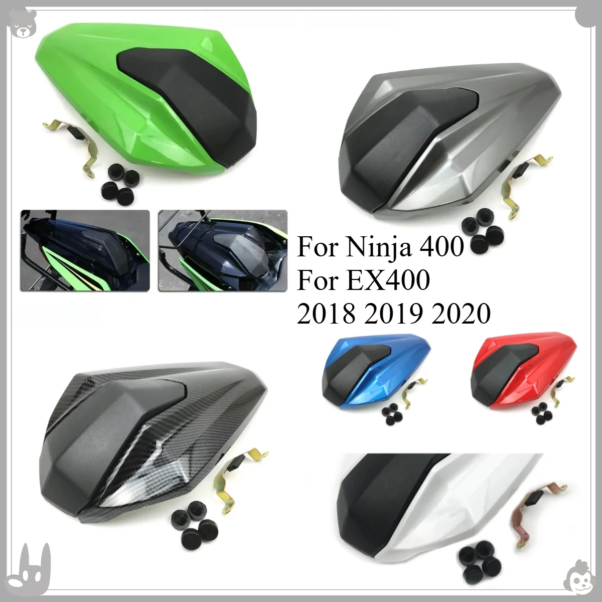 Motorcycle Seat Fairing For Kawasaki Ninja 400 EX400 2018 2019 2020 Rear Pillion Passenger Cowl Seat Back Cover Fairing Part
Motorcycle Seat Fairing For Kawasaki Ninja 400 EX400 2018 2019 2020 Rear Pillion Passenger Cowl Seat Back Cover Fairing Part