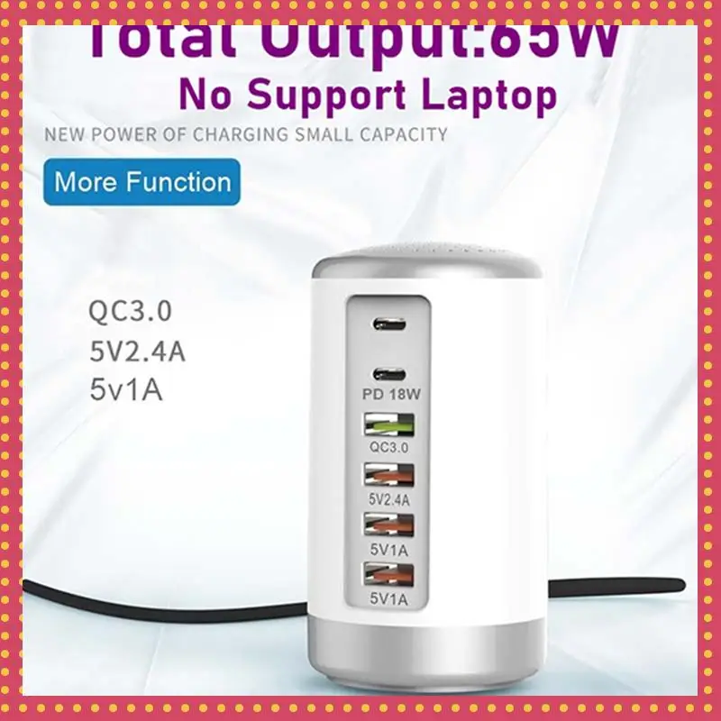 B74A 2X 65W USB Fast Charger HUB Quick Charge QC3.0 Multi 6 Port USB Type C PD Charger Charging Station(White) US Plug
B74A 2X 65W USB Fast Charger HUB Quick Charge QC3.0 Multi 6 Port USB Type C PD Charger Charging Station(White) US Plug