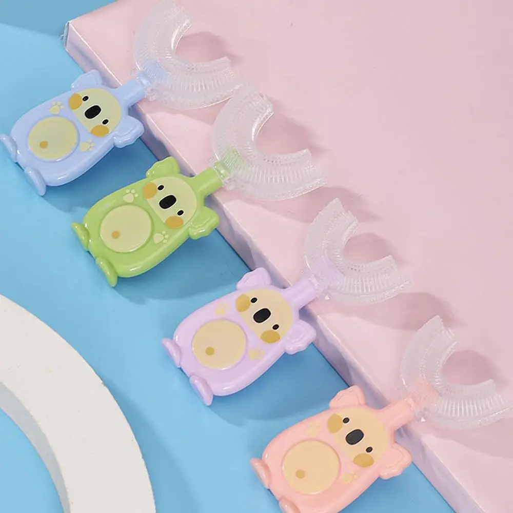 Pattern Handheld Food Grade Material 360 Degree Children Silicone Toothbrush Teeth Cleaner U-shape Baby Toothbrush Oral Care
Pattern Handheld Food Grade Material 360 Degree Children Silicone Toothbrush Teeth Cleaner U-shape Baby Toothbrush Oral Care