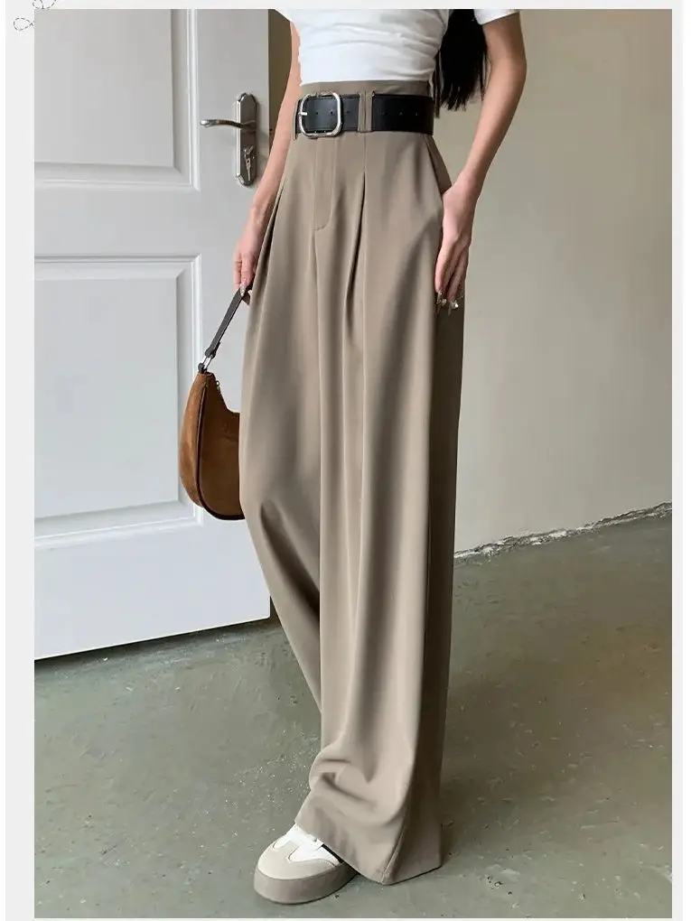 Autumn New Women's Fashionable High Waist Drop down Suit Wide Leg Pants Street Trendy Solid Color Loose Casual Floor Pants
Autumn New Women's Fashionable High Waist Drop down Suit Wide Leg Pants Street Trendy Solid Color Loose Casual Floor Pants