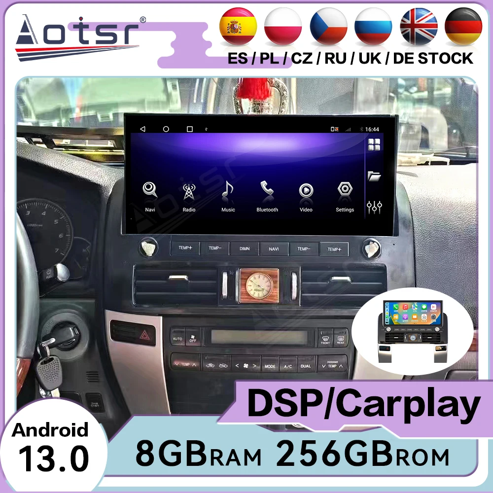 12.3‘’ Android Auto Multimedia Car Radio For Toyota Land Cruiser Prado 2003~2010 GPS Navigation Audio Stereo Receiver Head Unit
12.3‘’ Android Auto Multimedia Car Radio For Toyota Land Cruiser Prado 2003~2010 GPS Navigation Audio Stereo Receiver Head Unit