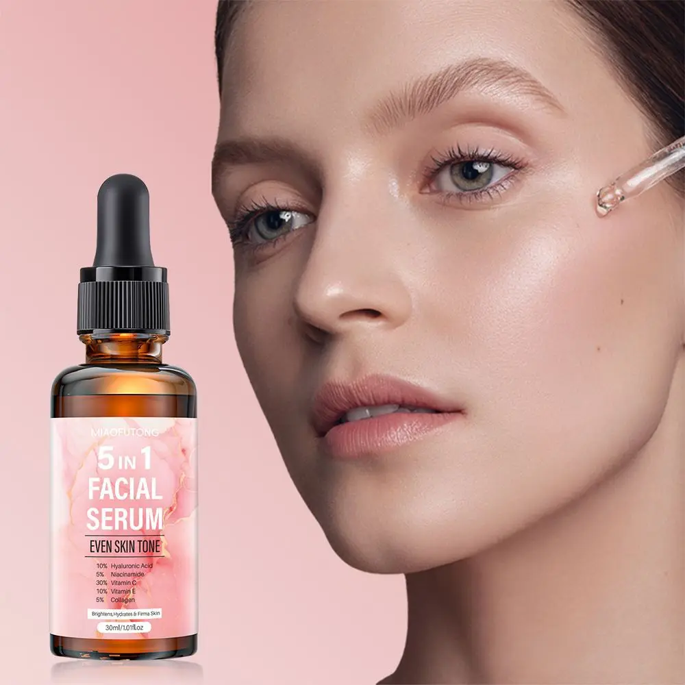 5-in-1 Serum VC Vitamin E Collagen Moisturizing Brighten skin tone Rejuvenation Firming Skin Multi-effect Serum Skincare
5-in-1 Serum VC Vitamin E Collagen Moisturizing Brighten skin tone Rejuvenation Firming Skin Multi-effect Serum Skincare