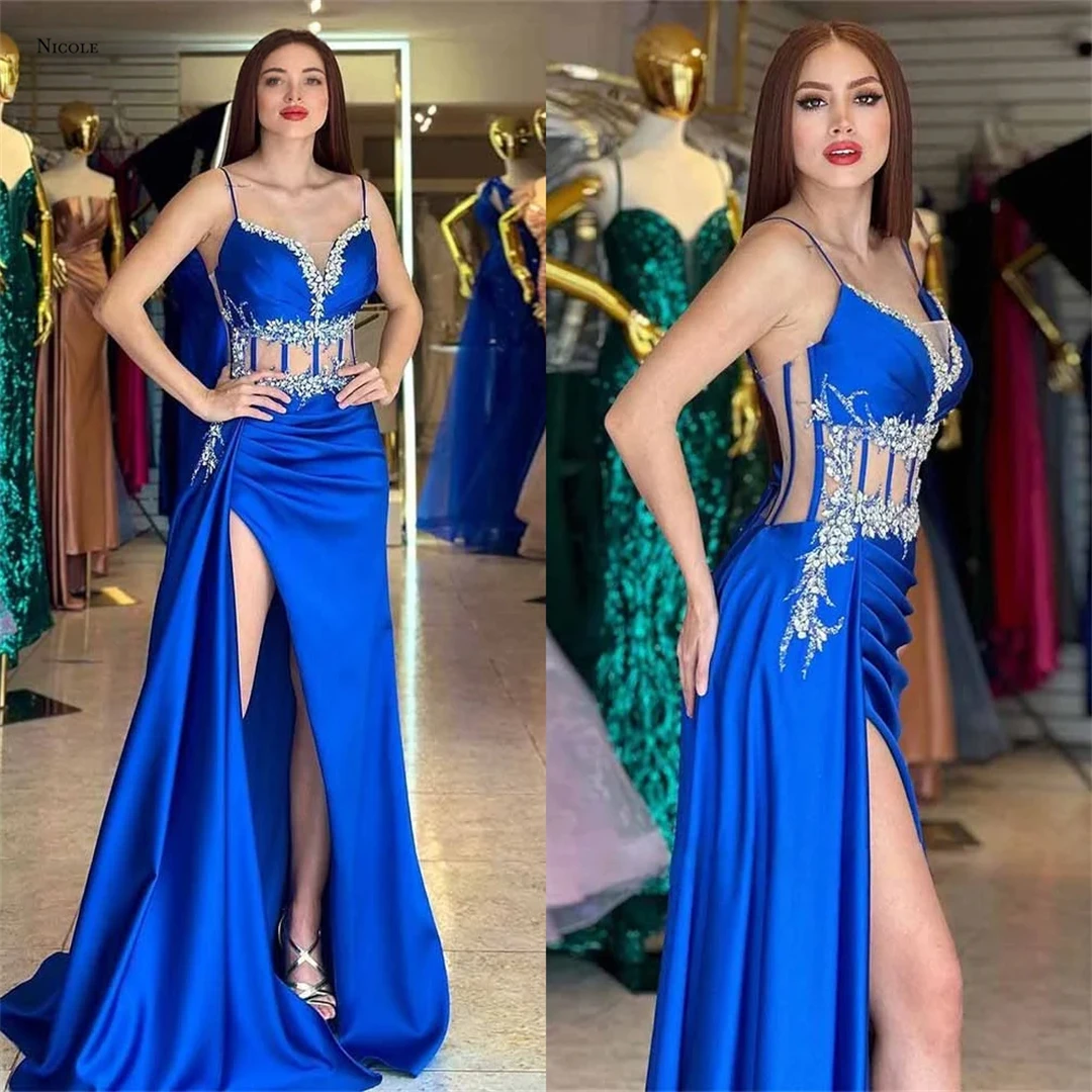 Nicole Custom Made Elegant Evening Party Dresses for Women Prom Dresses 2025 Luxury Line A Robe De Cocktail Femme Sling Dress
Nicole Custom Made Elegant Evening Party Dresses for Women Prom Dresses 2025 Luxury Line A Robe De Cocktail Femme Sling Dress