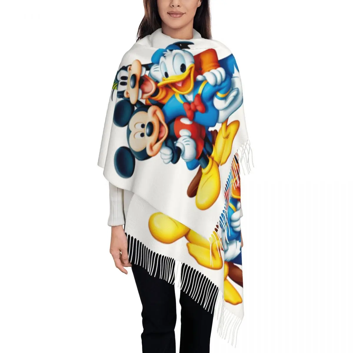 Custom Female Large Mickey Goofy Donald Duck Scarves Women Winter Fall Thick Warm Tassel Shawl Wraps Scarf
Custom Female Large Mickey Goofy Donald Duck Scarves Women Winter Fall Thick Warm Tassel Shawl Wraps Scarf