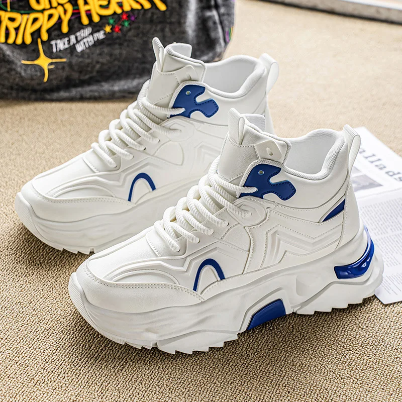 White Platform Men's Sneakers 2025 Autumn Mens Casual Walking Shoes High Top Chunky Man Flat Shoes Comfortable Tenis Masculino
White Platform Men's Sneakers 2025 Autumn Mens Casual Walking Shoes High Top Chunky Man Flat Shoes Comfortable Tenis Masculino
