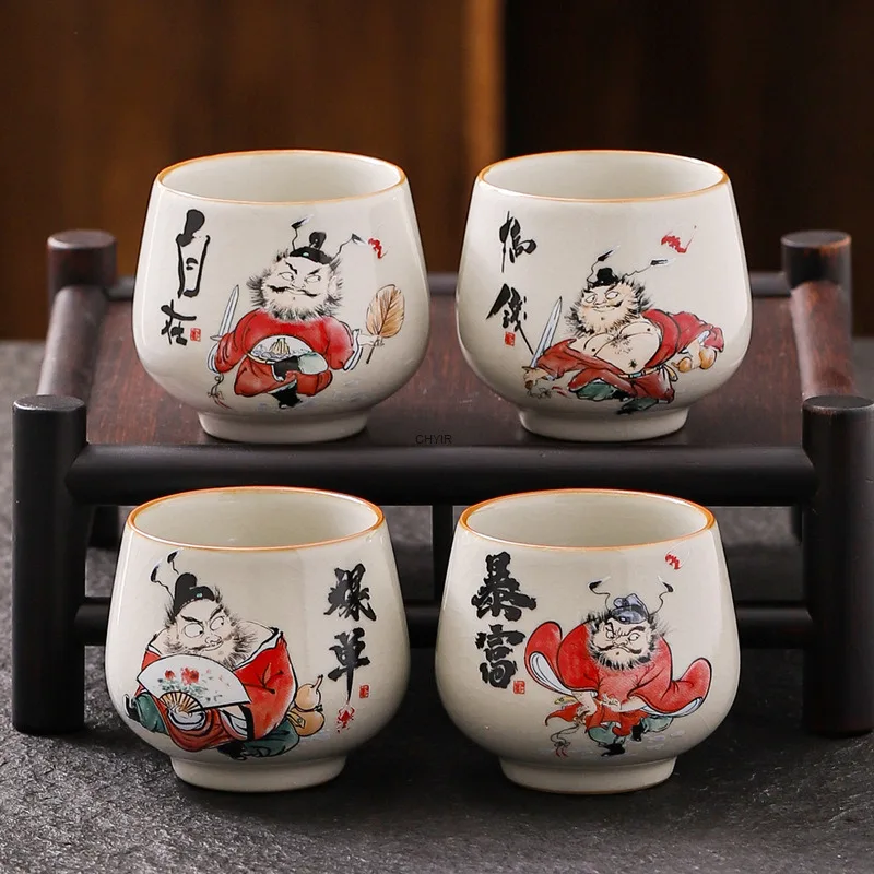130ml Lucky Rich Ru Kiln Porcelain Teacup Tasting Tea Bowl Cute Water Jug Funny Coffee Mug Chazhan Kung Fu Ru Kiln Master Cup
130ml Lucky Rich Ru Kiln Porcelain Teacup Tasting Tea Bowl Cute Water Jug Funny Coffee Mug Chazhan Kung Fu Ru Kiln Master Cup