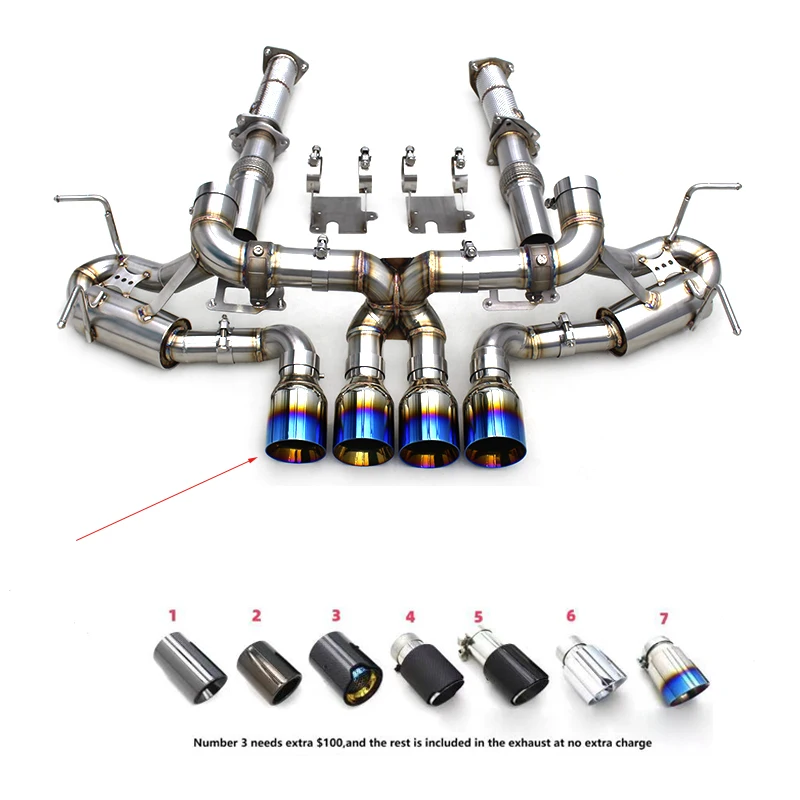 SUS304 Free Flow Downpipe For Chevrolet CORVETTE C8 Z06 2019-2024 Performance Front Pipe Supports Factory Valve System
SUS304 Free Flow Downpipe For Chevrolet CORVETTE C8 Z06 2019-2024 Performance Front Pipe Supports Factory Valve System