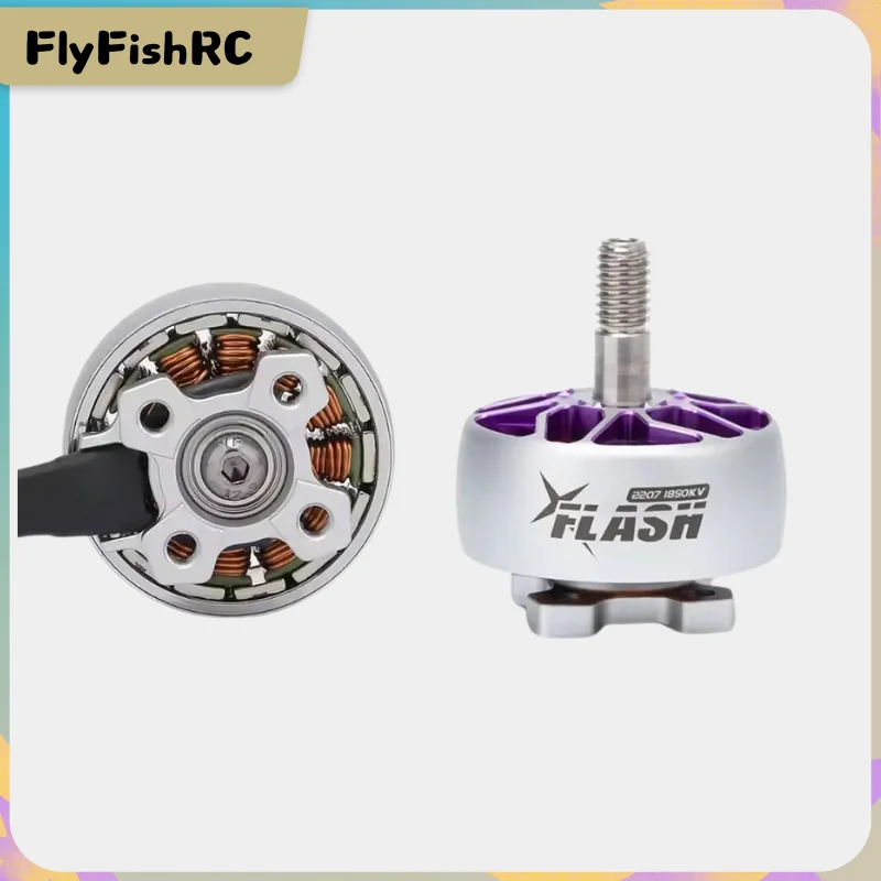 FlyFishRC Flash 2207 1850KV 6S Brushless Motor Compatible Gemfan 51466 V2 HQ 5inch Propeller for FPV RC Multicopter
FlyFishRC Flash 2207 1850KV 6S Brushless Motor Compatible Gemfan 51466 V2 HQ 5inch Propeller for FPV RC Multicopter
