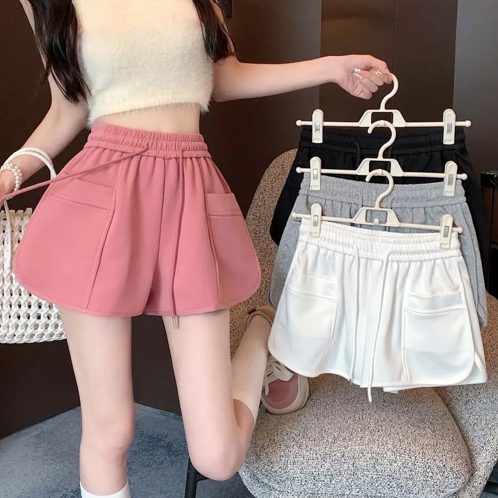 Women Polyester Spandex Shorts Stylish Women's High Waist Sports Shorts with Pockets for Summer Workouts Wear Loose for Women
Women Polyester Spandex Shorts Stylish Women's High Waist Sports Shorts with Pockets for Summer Workouts Wear Loose for Women