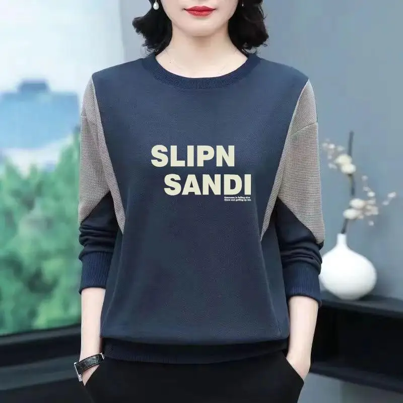 Thickened Long Sleeve Base Shirt Mommy Style Women's T-Shirt Sweatshirt for Middle-Aged And Elderly Warm Trendy Inner Wear
Thickened Long Sleeve Base Shirt Mommy Style Women's T-Shirt Sweatshirt for Middle-Aged And Elderly Warm Trendy Inner Wear