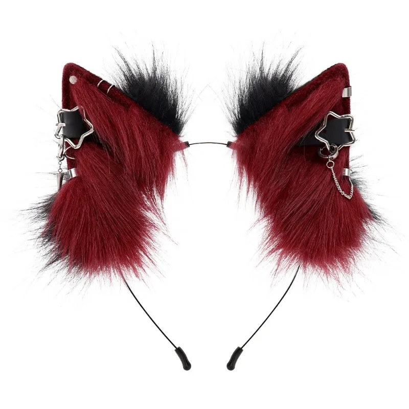 European Style Plush Cat Ear Headband, Metal Punk Beast Ears, Cosplay Costume Accessory for Comic Con
European Style Plush Cat Ear Headband, Metal Punk Beast Ears, Cosplay Costume Accessory for Comic Con