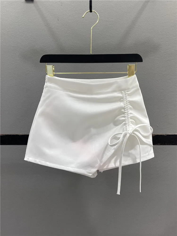 Summer New Style Women's Skirt A-Line Slim Fit Casual Cotton Polyester Blend Drawstring Strap Irregular Short Skirt
Summer New Style Women's Skirt A-Line Slim Fit Casual Cotton Polyester Blend Drawstring Strap Irregular Short Skirt