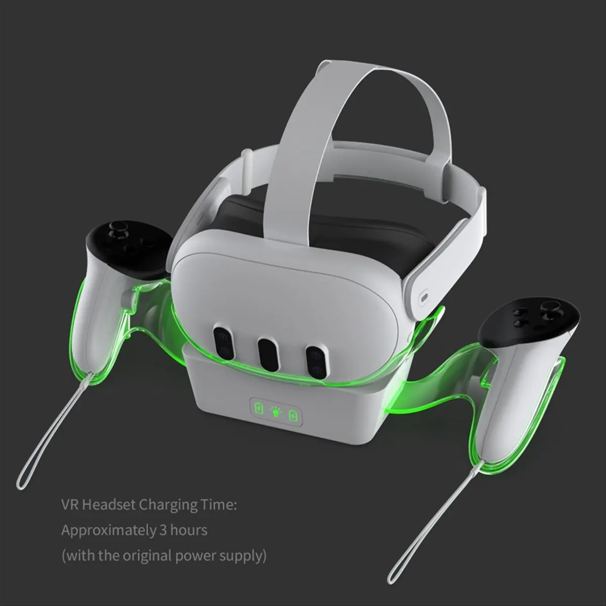 Зарядная база CCDDBG для VR-гарнитуры Meta Quest 3: многофункциональная подставка-зарядное устройство с подсветкой для контроллеров
Зарядная база CCDDBG для VR-гарнитуры Meta Quest 3: многофункциональная подставка-зарядное устройство с подсветкой для контроллеров
