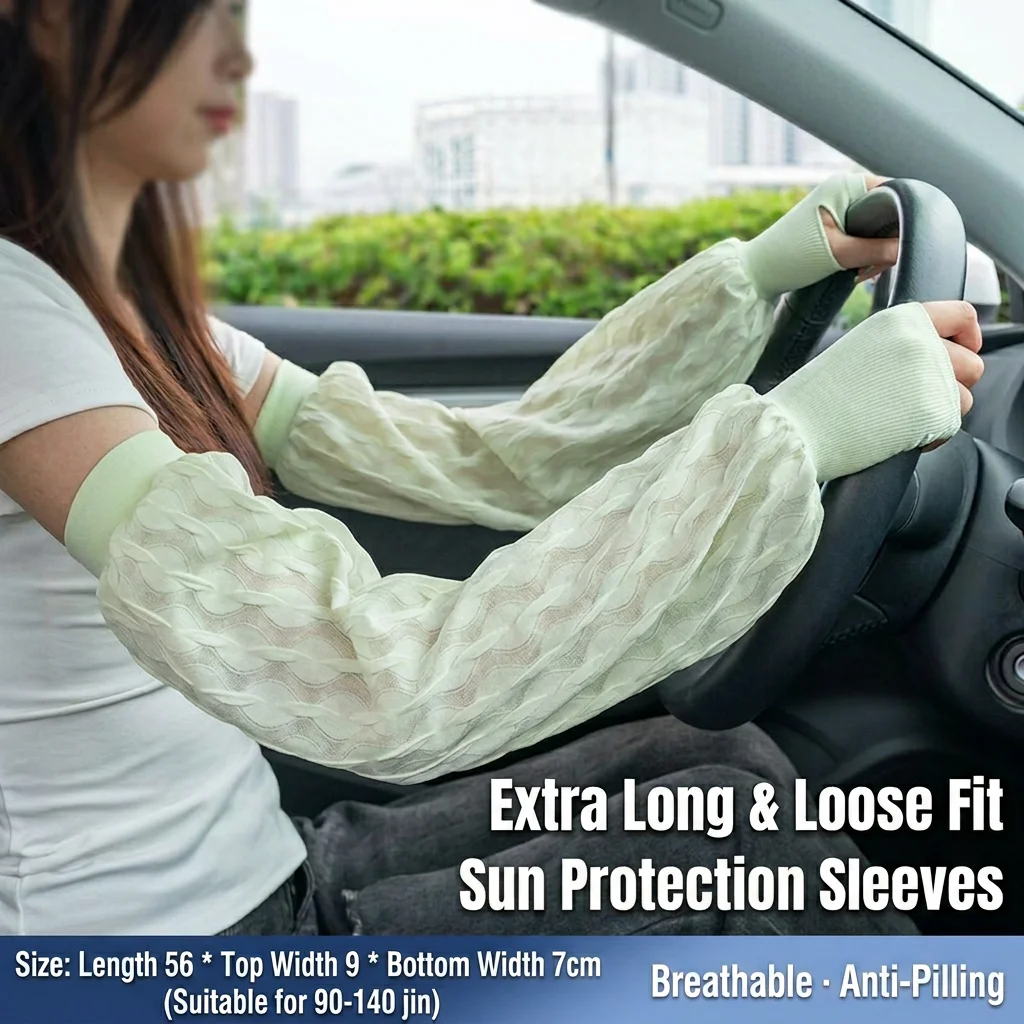Knitted Sun Arm Sleeves Extra Long Uv Arm Covers Cycling Summer Arm Sun For Sun Exposure Hiking Cycling
Knitted Sun Arm Sleeves Extra Long Uv Arm Covers Cycling Summer Arm Sun For Sun Exposure Hiking Cycling