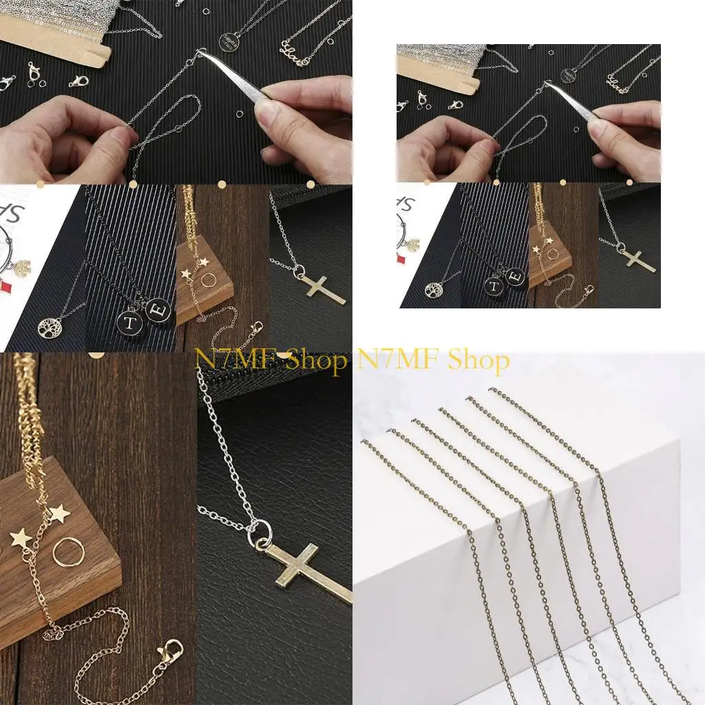 N7MF Jewelry Making Chains with 40 Pieces Lobster Clasps and 200 Pieces Open Rings
N7MF Jewelry Making Chains with 40 Pieces Lobster Clasps and 200 Pieces Open Rings