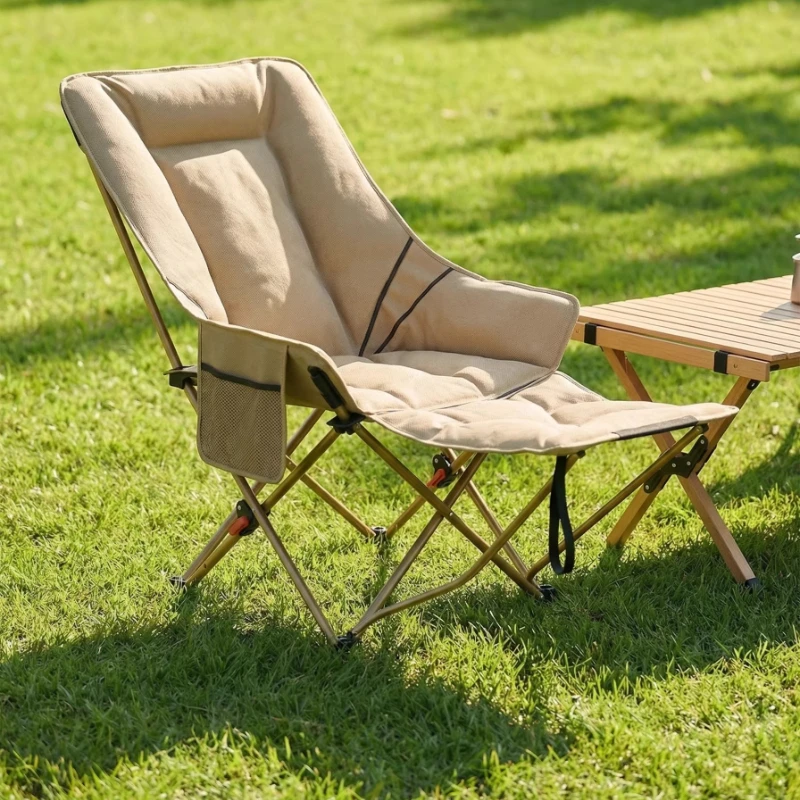Outdoor Recliner Camping Chair Lightweight Folding Camping Chair Armchair Supplies Beach Cadeira De Acampamento Camping Supplies