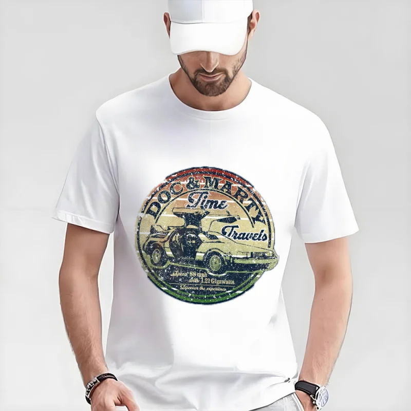 BACK TO THE FUTURE - DOC & MARTY Vintage Sic Fi Gift t shirt 80s movies Time Machine Futuristic Graphic Clothes Large size Tops
BACK TO THE FUTURE - DOC & MARTY Vintage Sic Fi Gift t shirt 80s movies Time Machine Futuristic Graphic Clothes Large size Tops
