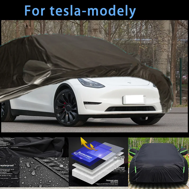 Fortesla-modely Outdoor Protection Full Car Covers Snow Cover Sunshade Waterproof Dustproof Exterior Car accessories
Fortesla-modely Outdoor Protection Full Car Covers Snow Cover Sunshade Waterproof Dustproof Exterior Car accessories