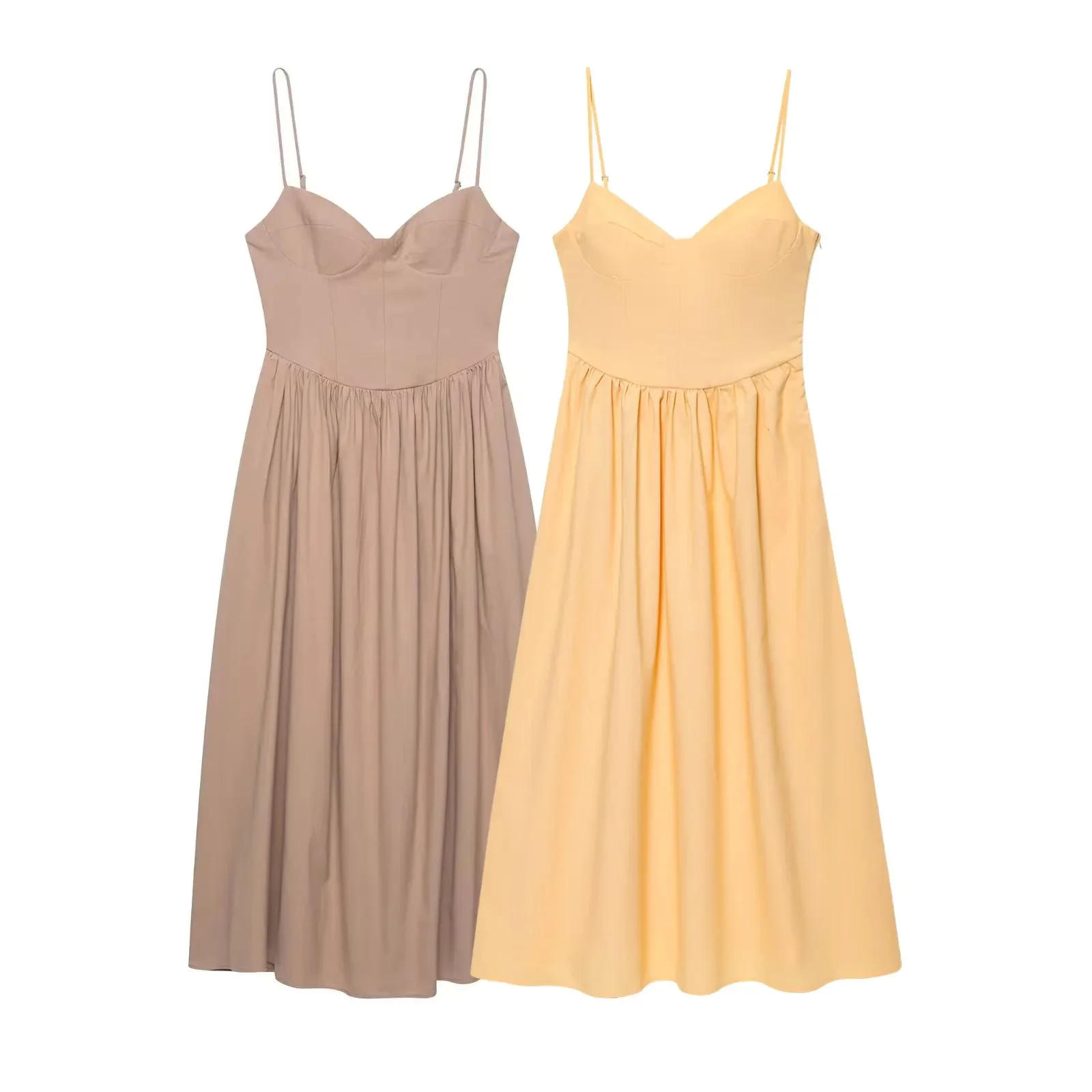Sexy Suspender Maxi Dress Women Pleated V-Neck Backless Sleeveless Holiday Festival Dress 2025 Summer Ladies Casual Robe
Sexy Suspender Maxi Dress Women Pleated V-Neck Backless Sleeveless Holiday Festival Dress 2025 Summer Ladies Casual Robe