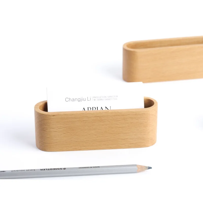 Beech business card holder business office supply wooden business card holder card storage box
Beech business card holder business office supply wooden business card holder card storage box