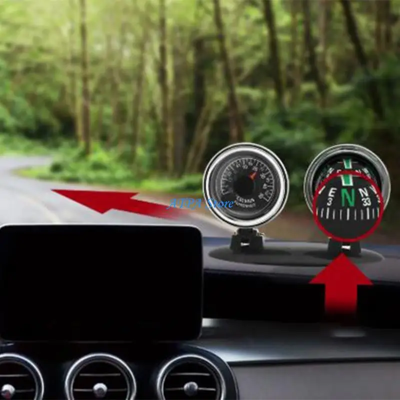U13C Vehicle Compasses With Thermometers Navigation Tool For Truck Dashboard Ornament
U13C Vehicle Compasses With Thermometers Navigation Tool For Truck Dashboard Ornament