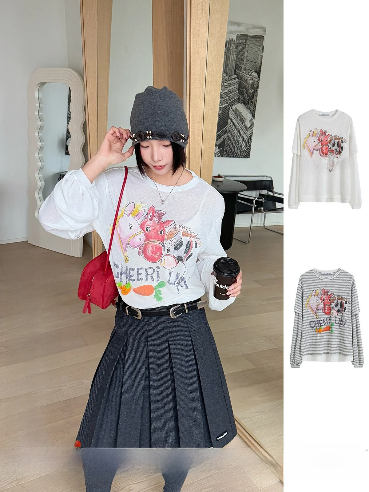 New Year Print Long Sleeve T-Shirt Casual Style Loose Fit Ladies' Top Polyester Lyocell Viscose Blend round Neck Design
New Year Print Long Sleeve T-Shirt Casual Style Loose Fit Ladies' Top Polyester Lyocell Viscose Blend round Neck Design