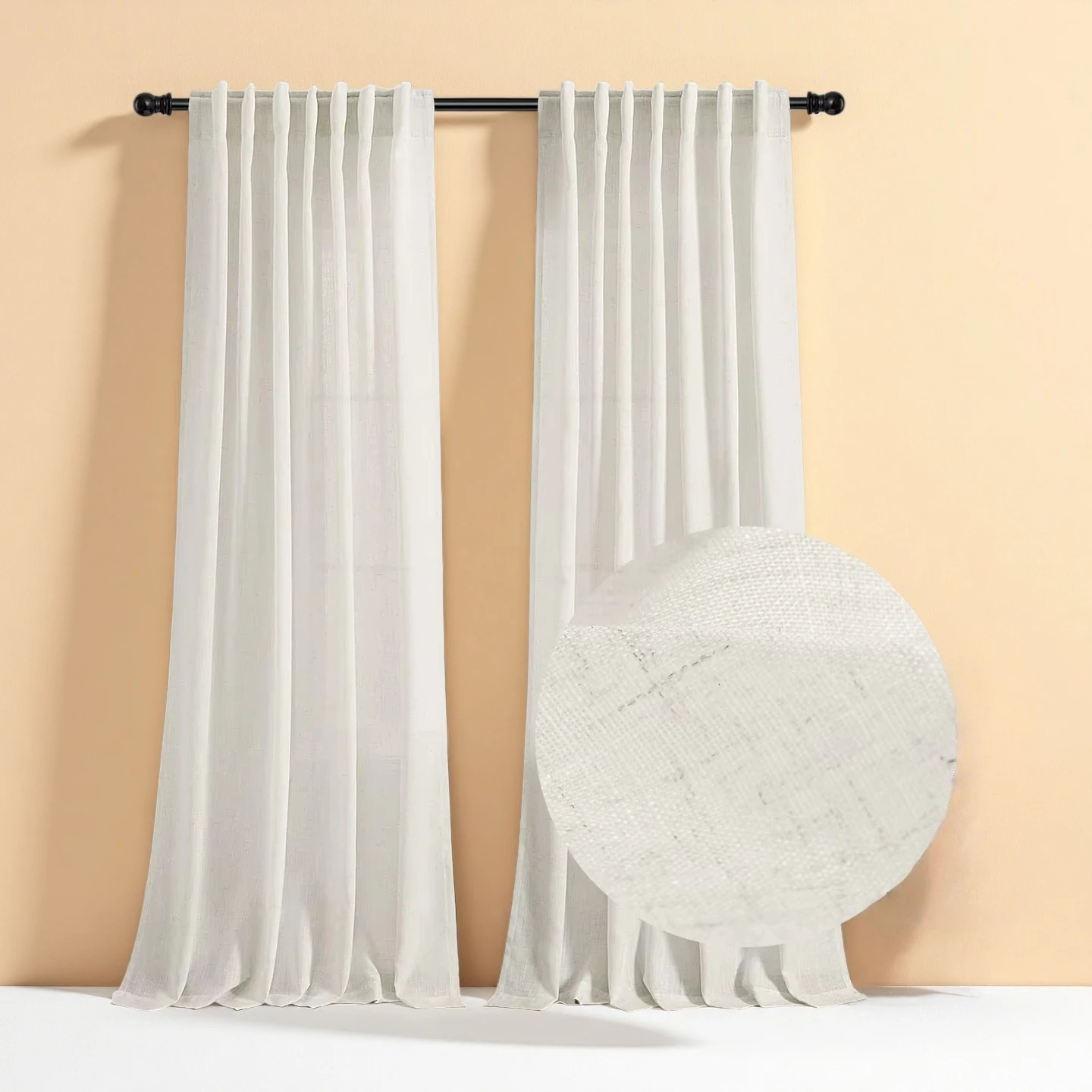 310cm Height Modern Faux Linen Sheer Luxury Curtains For Bedroom Living Room Tulle Curtains Window Door Curtain
310cm Height Modern Faux Linen Sheer Luxury Curtains For Bedroom Living Room Tulle Curtains Window Door Curtain