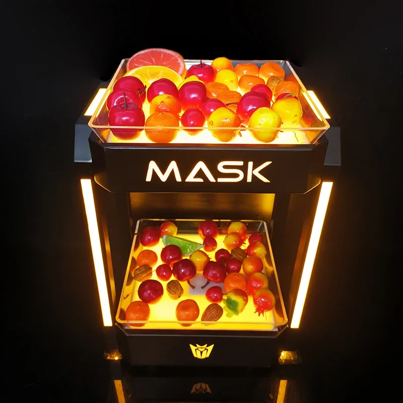 Custom LOGO LED Light-Up Bar Serving Tray Double Layer Fruit Plate with Eco-Friendly Plant Pattern for Party Decorations
Custom LOGO LED Light-Up Bar Serving Tray Double Layer Fruit Plate with Eco-Friendly Plant Pattern for Party Decorations