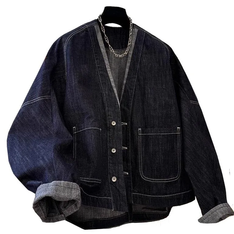 Elegant V-Neck Batwing Sleeve Denim Jacket plus Size Women's Outerwear Fashionable Casual Style for Cross-Border E-commerce
Elegant V-Neck Batwing Sleeve Denim Jacket plus Size Women's Outerwear Fashionable Casual Style for Cross-Border E-commerce