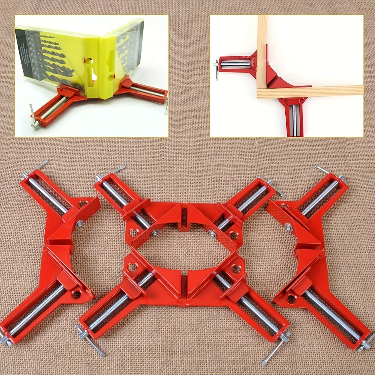 DIY Woodworking Hand Tools Right Angle Clamp 90 Degrees Corner Clamp Picture Frame Holder Glass Holder
DIY Woodworking Hand Tools Right Angle Clamp 90 Degrees Corner Clamp Picture Frame Holder Glass Holder